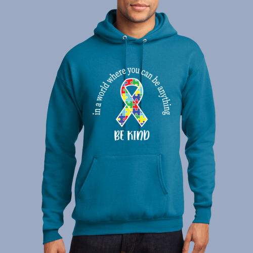 Adult - Be Kind Ribbon Hoodie - Autism Awareness Thumbnail