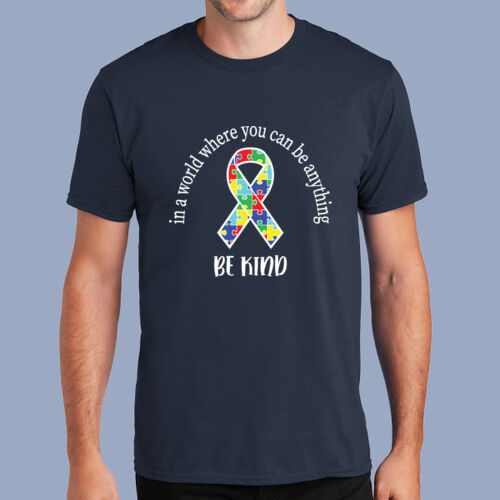 Adult - Be Kind Ribbon T-Shirt - Autism Awareness Thumbnail