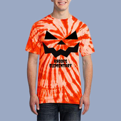 Adult Tie-Dye T-Shirt - Fall - Jacko Lantern Black  Thumbnail