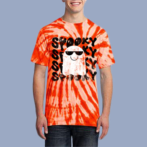 Adult Tie-Dye T-Shirt - Fall - Cool Ghost Thumbnail