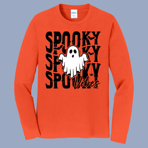 Adult Long Sleeve Shirt - Fall - Spooky Vibes Thumbnail