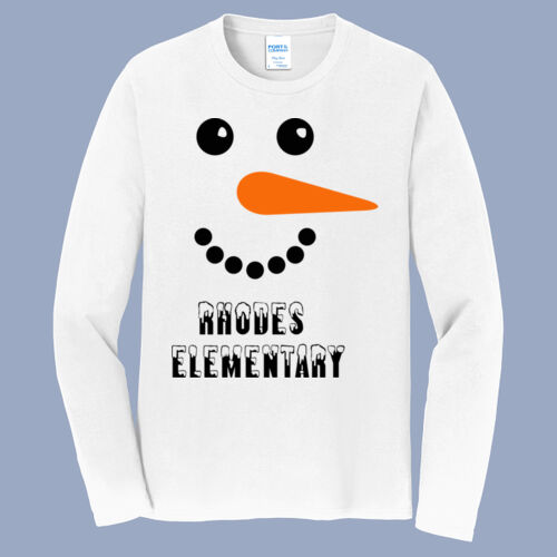 Adult Long Sleeve Shirt - Winter - Snowman  Thumbnail