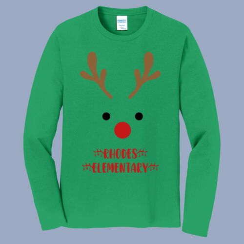 Adult Long Sleeve Shirt - Winter - Reindeer  Thumbnail