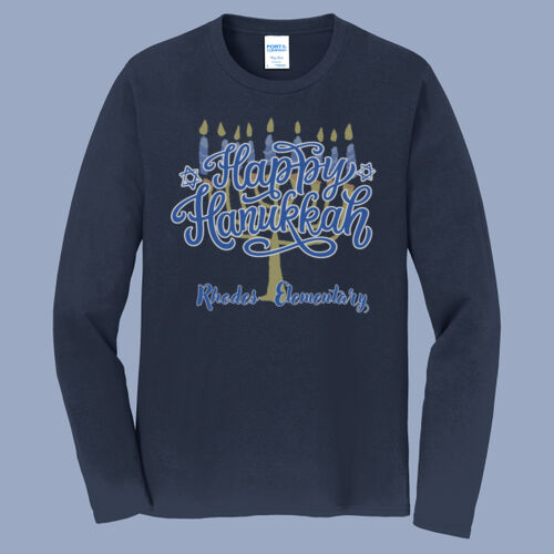 Adult Long Sleeve Shirt - Winter - Hanukkah  Thumbnail