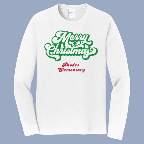 Adult Long Sleeve Shirt - Winter - Christmas Red and Green  Thumbnail