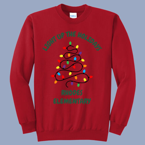 Adult Crewneck - Winter - Light Up Green Thumbnail