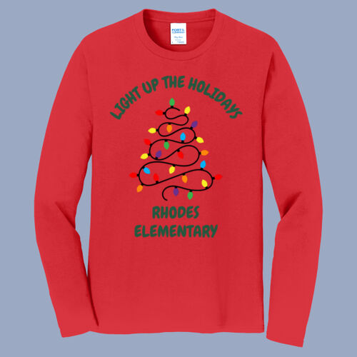 Adult Long Sleeve Shirt - Winter - Light Up Green Thumbnail