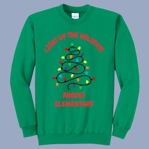 Adult Crewneck - Winter - Light Up Red Thumbnail