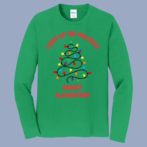 Adult Long Sleeve Shirt - Winter - Light Up Red Thumbnail