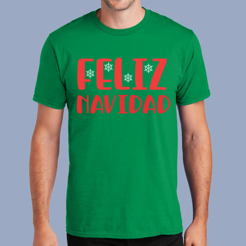 Adult T-Shirt - Winter - Feliz Navidad Red Thumbnail