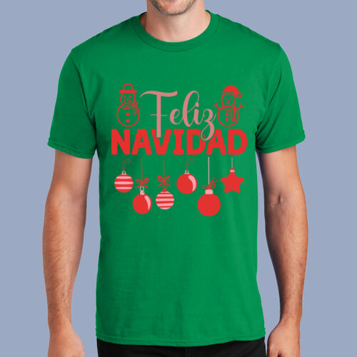 Adult T-Shirt - Winter - Feliz Navidad Red Thumbnail