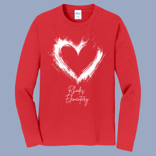 Adult Long Sleeve Shirt - Spring - Valentine's Heart Thumbnail