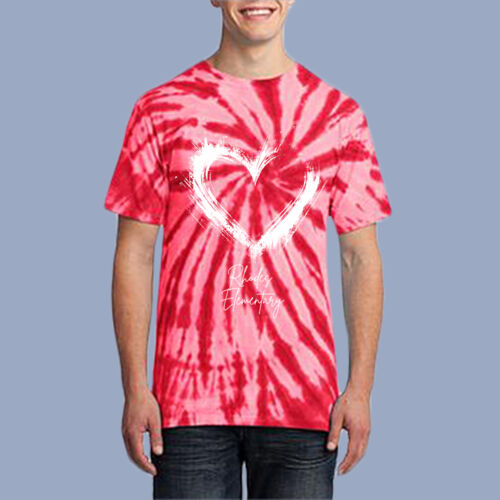 Adult Tie-Dye T-Shirt - Spring - Valentine's Heart Thumbnail