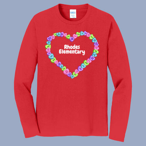 Adult Long Sleeve Shirt - Spring - Candy Hearts Thumbnail