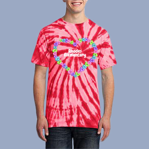 Adult Tie-Dye T-Shirt - Spring - Candy Hearts Thumbnail