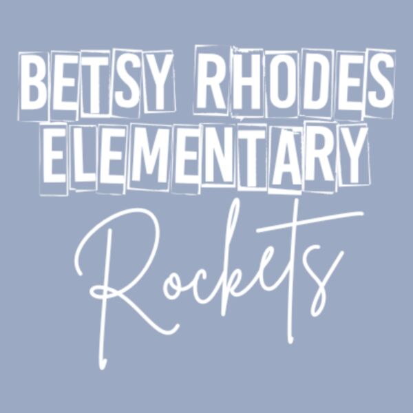 Betsy Rhodes Elementary Rockets in Cursive White Thumbnail